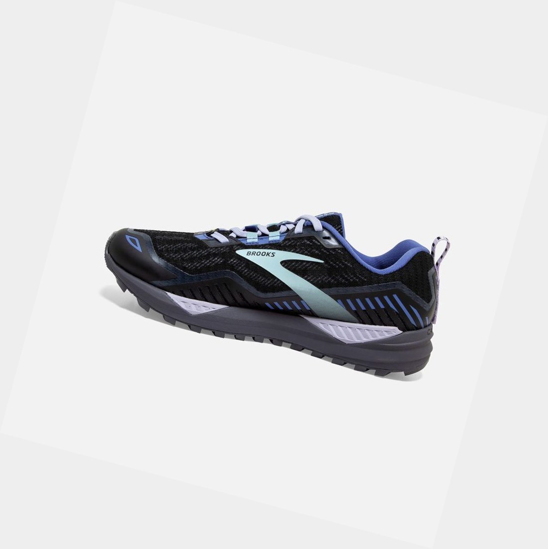 Brooks Cascadia 15 GTX Women's Trail Shoes Black / Marlin / Blue | AMTF-72154