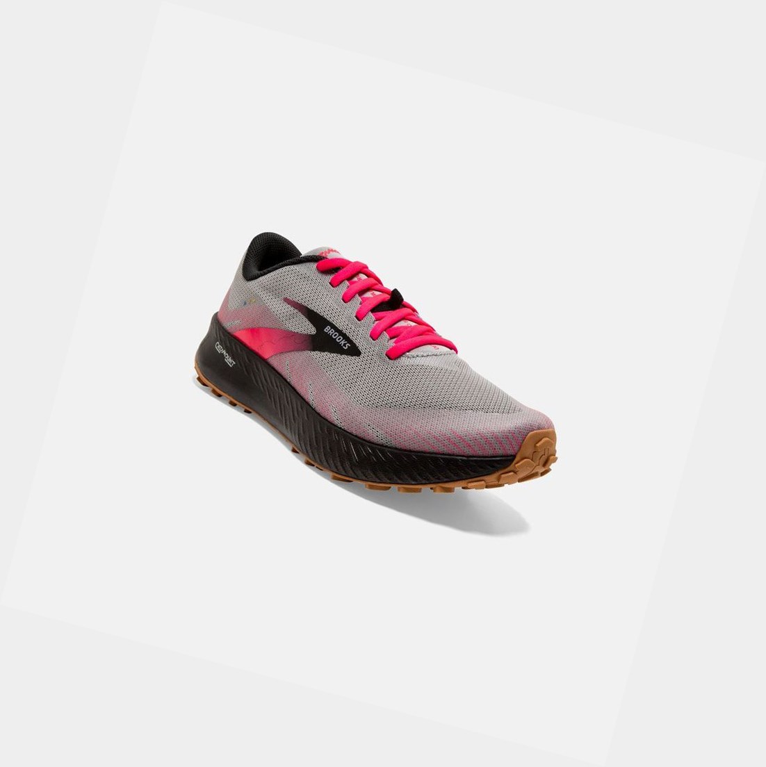 Brooks Catamount Women's Trail Shoes Alloy / Pink / Black | CUIP-56219