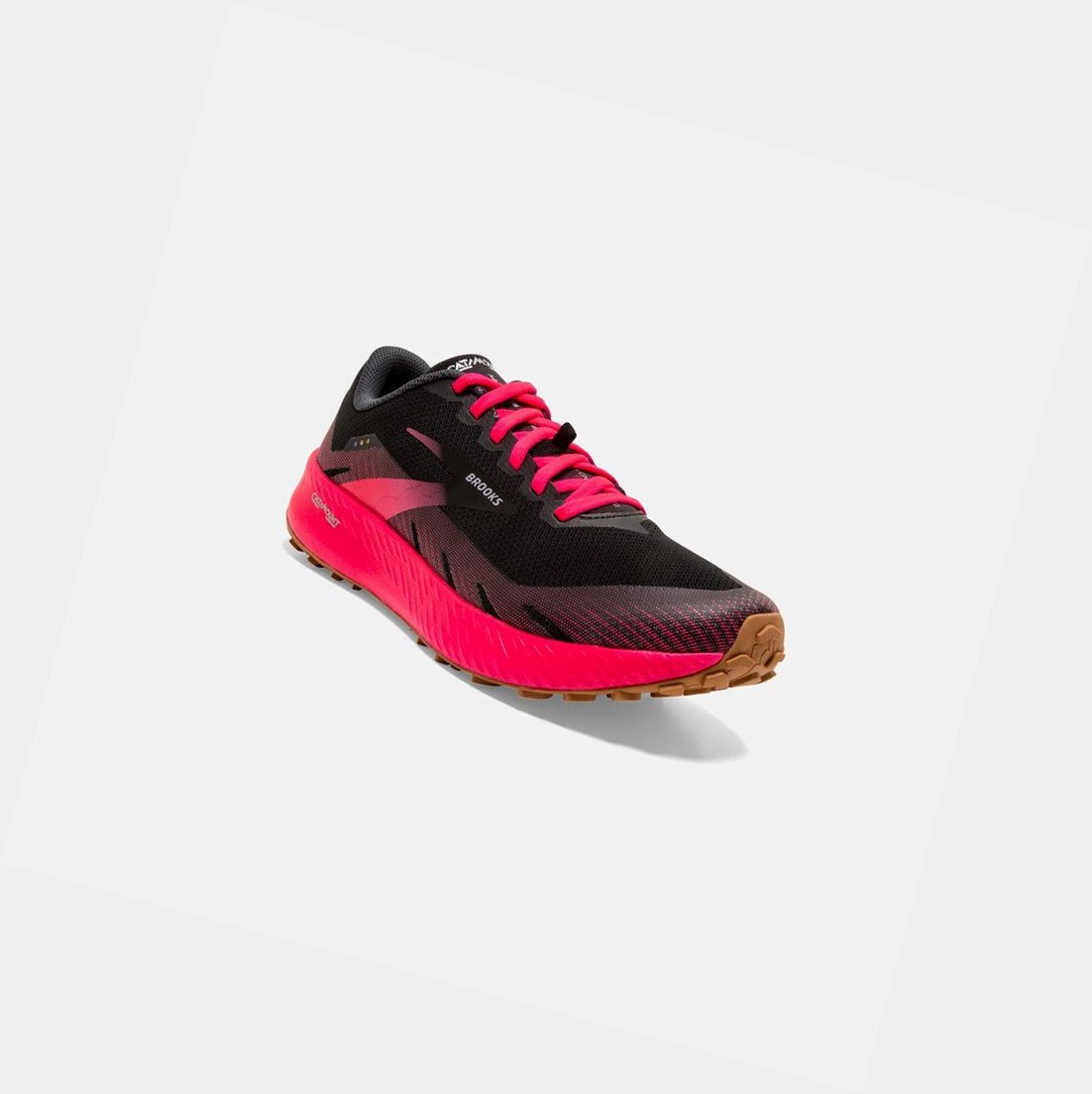 Brooks Catamount Women's Trail Shoes Black / Pink | PUXL-29138