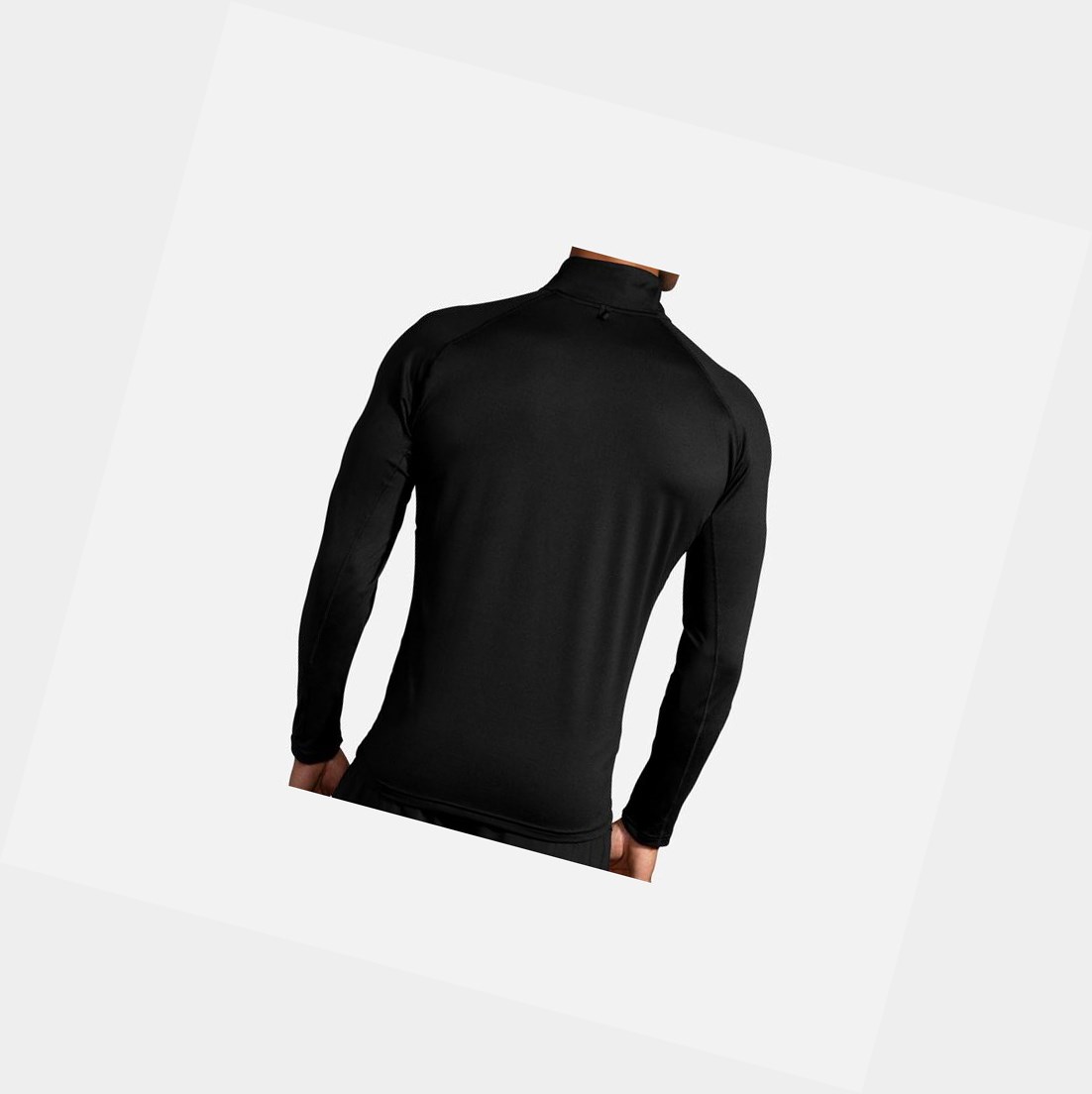 Brooks Dash 1/2 Zip Men's Outerwear Black | MEKO-86405