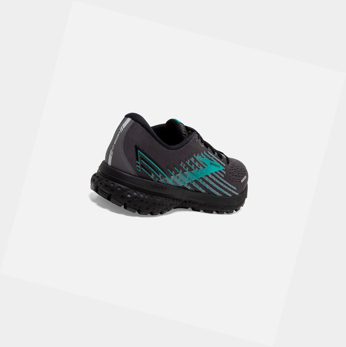 Brooks Ghost 13 GTX Women's Road Running Shoes Black / Black / Peacock | SZPW-45869