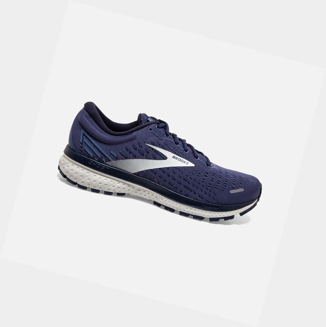 Brooks Ghost 13 Men\'s Road Running Shoes Deep Cobalt / Grey / Navy | AMEC-40632