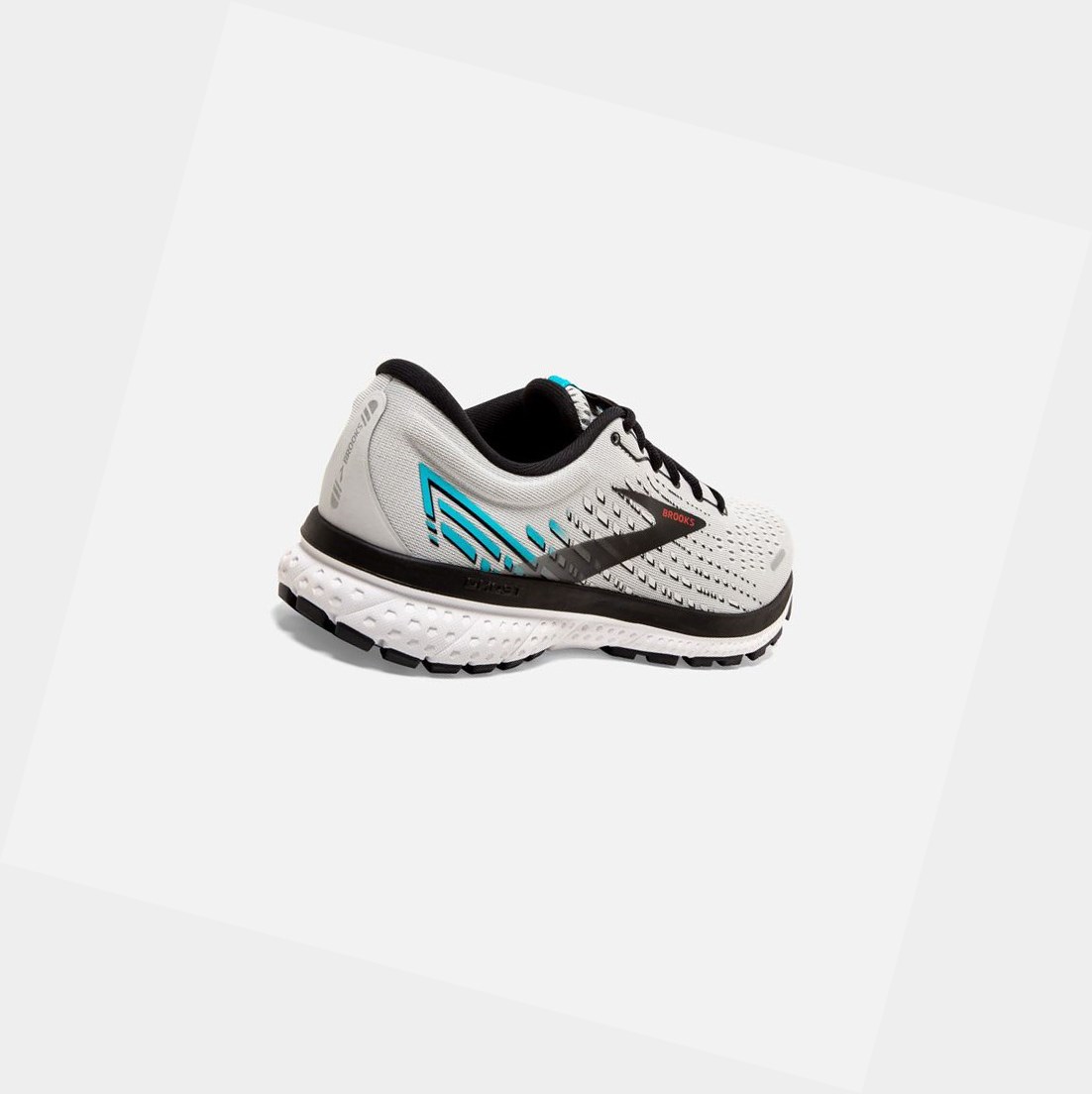 Brooks Ghost 13 Men's Road Running Shoes Grey / Black / Capri | FLWH-46971