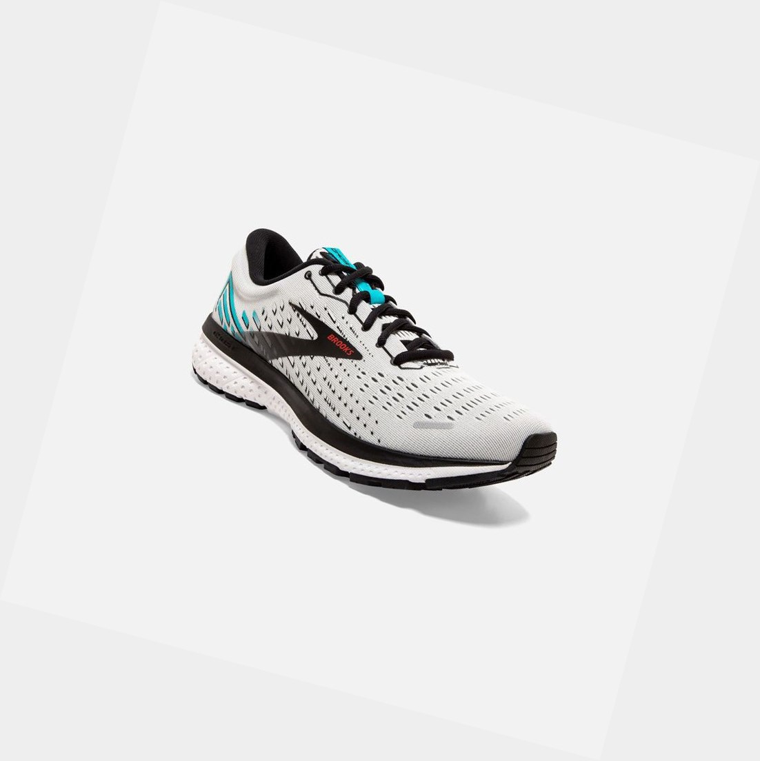 Brooks Ghost 13 Men's Road Running Shoes Grey / Black / Capri | FLWH-46971
