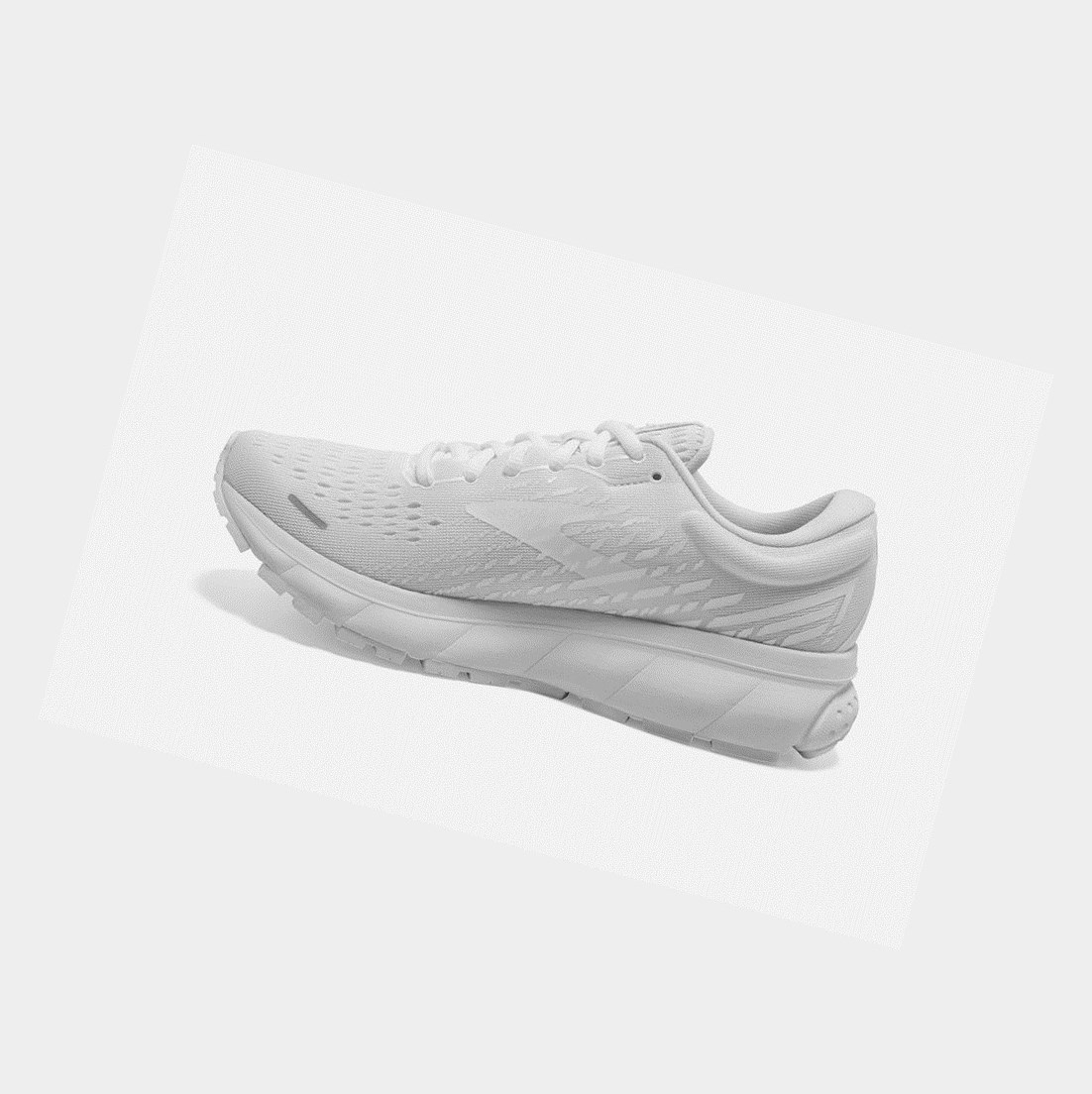 Brooks Ghost 13 Men's Road Running Shoes White / White | LMHA-21596