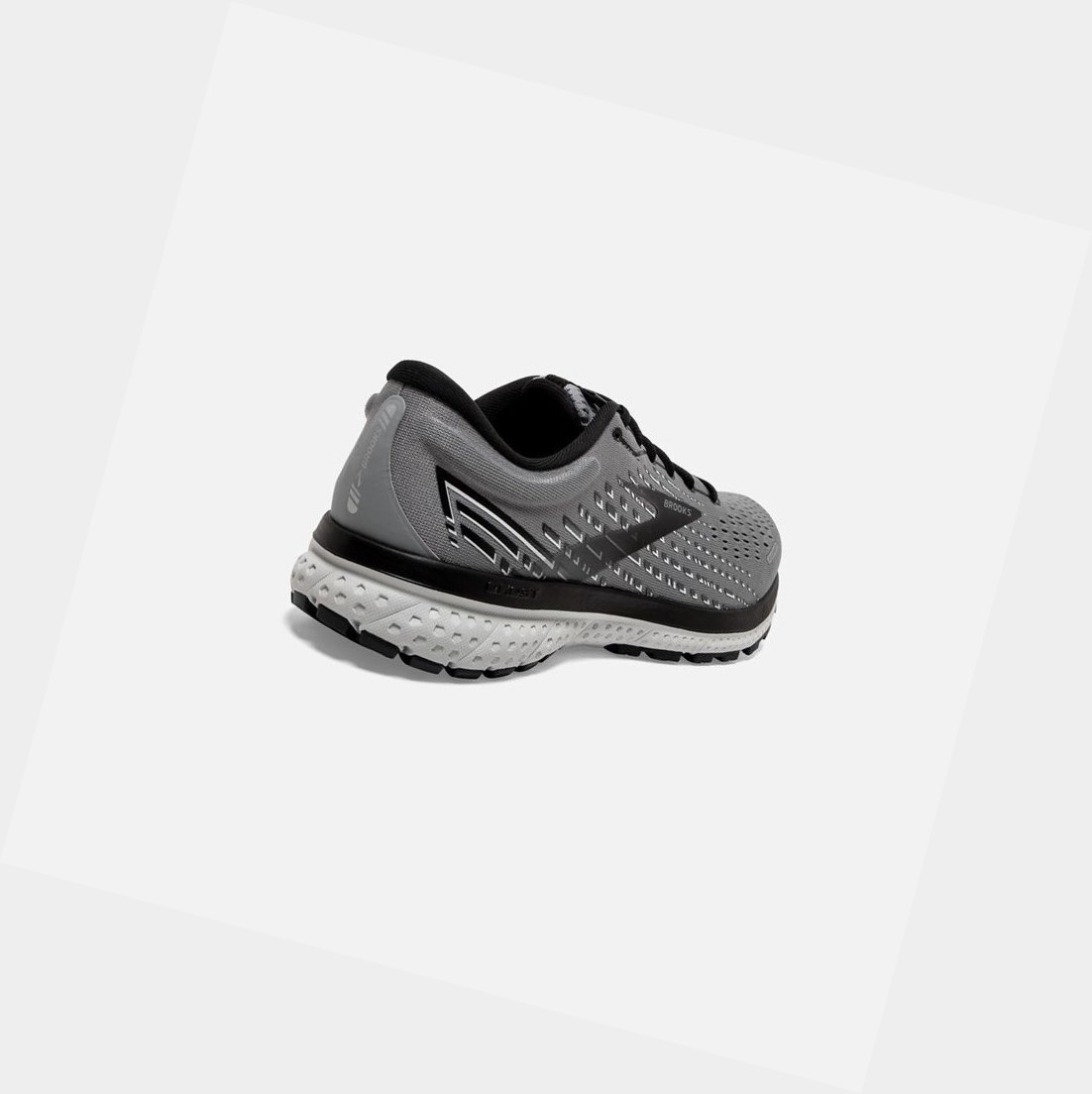 Brooks Ghost 13 Men's Road Running Shoes Primer Grey / Pearl / Black | URKH-93816