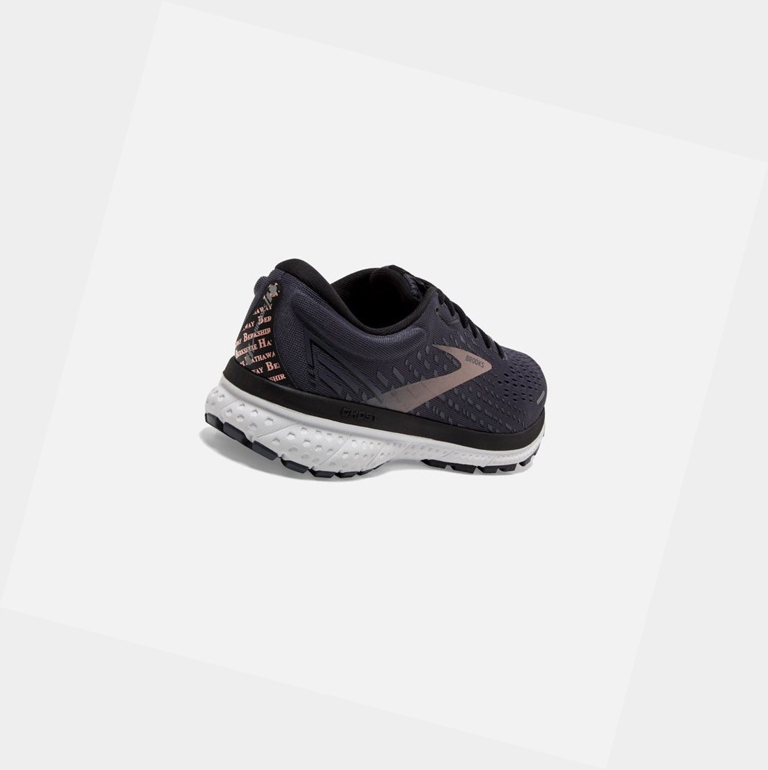 Brooks Ghost 13 Women's Road Running Shoes Ombre Blue / Black / Rose Gold | IYON-10346