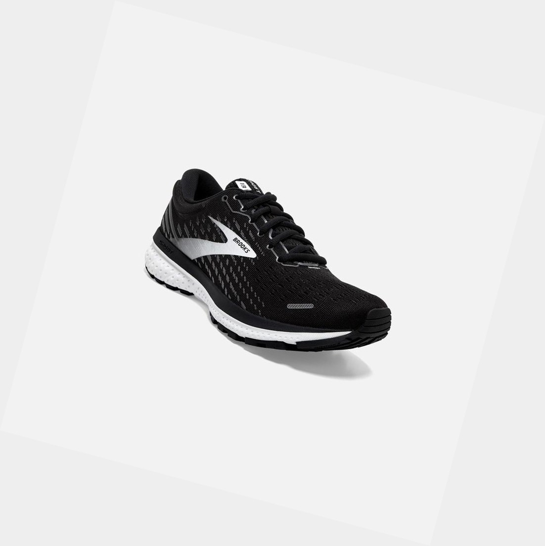 Brooks Ghost 13 Women's Road Running Shoes Black / Blackened Pearl / White | PIHW-50867