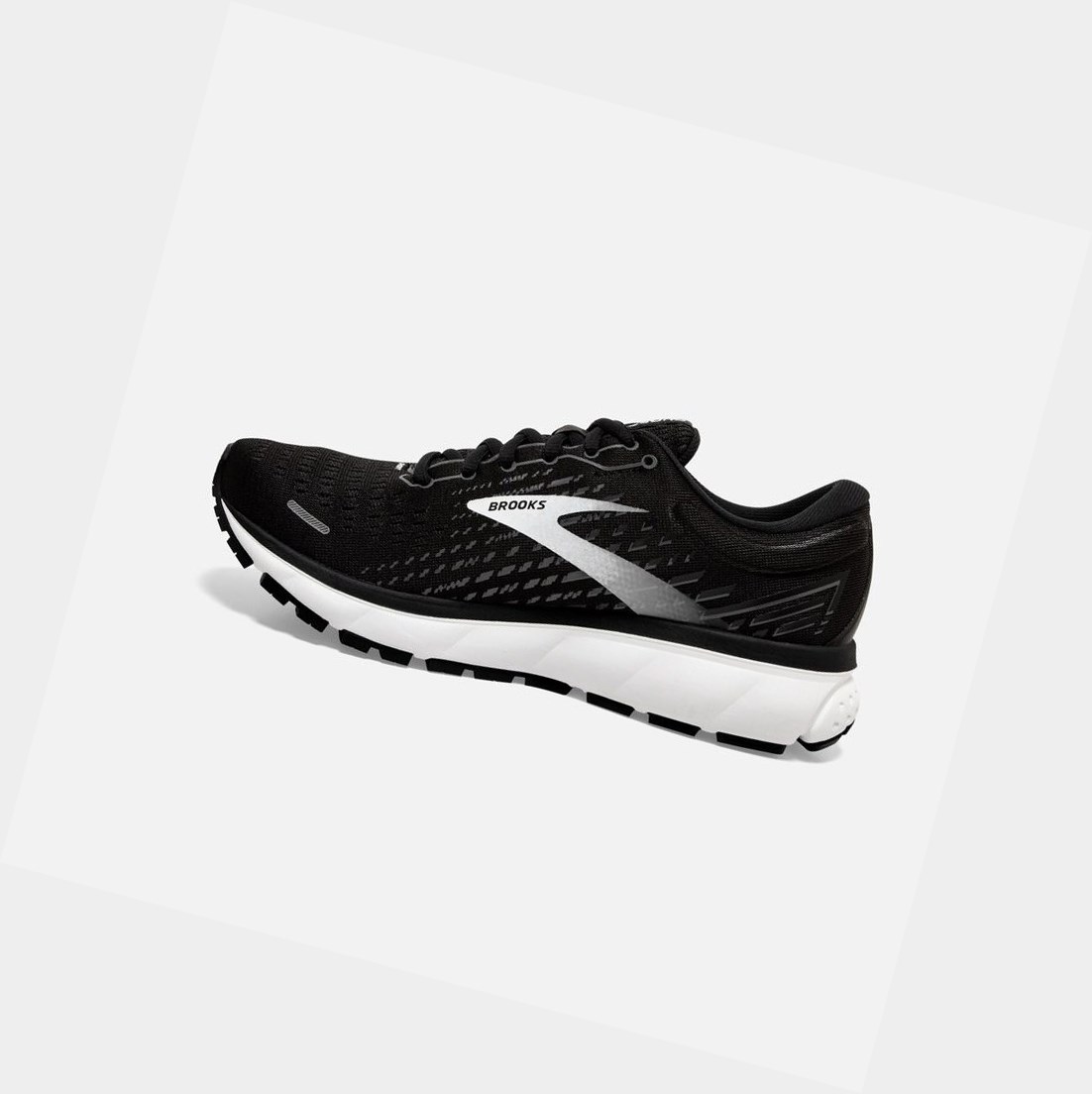 Brooks Ghost 13 Women's Road Running Shoes Black / Blackened Pearl / White | PIHW-50867