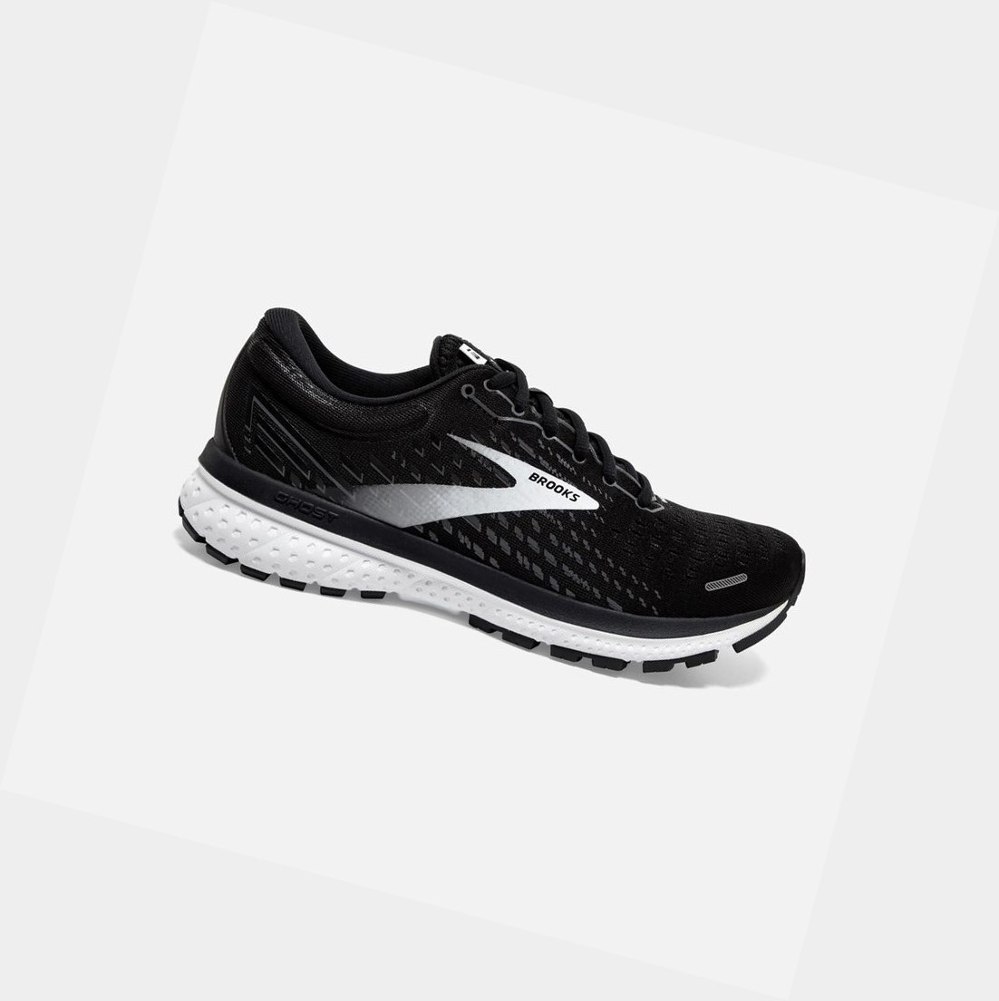 Brooks Ghost 13 Women\'s Road Running Shoes Black / Blackened Pearl / White | PIHW-50867
