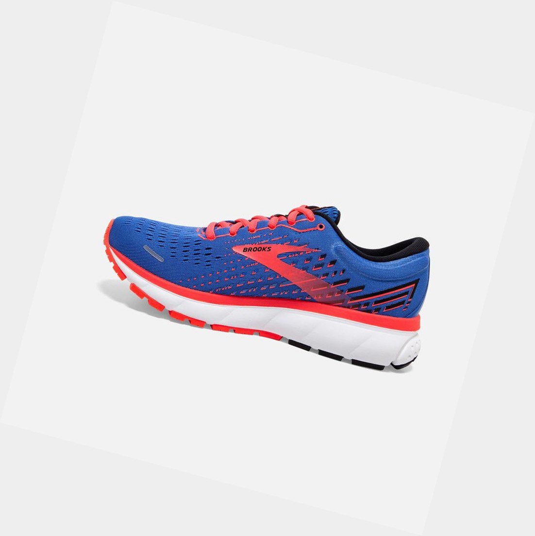 Brooks Ghost 13 Women's Road Running Shoes Blue / Coral / White | SEGK-12760