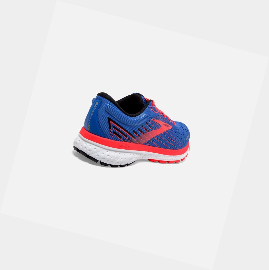 Brooks Ghost 13 Women's Road Running Shoes Blue / Coral / White | SEGK-12760