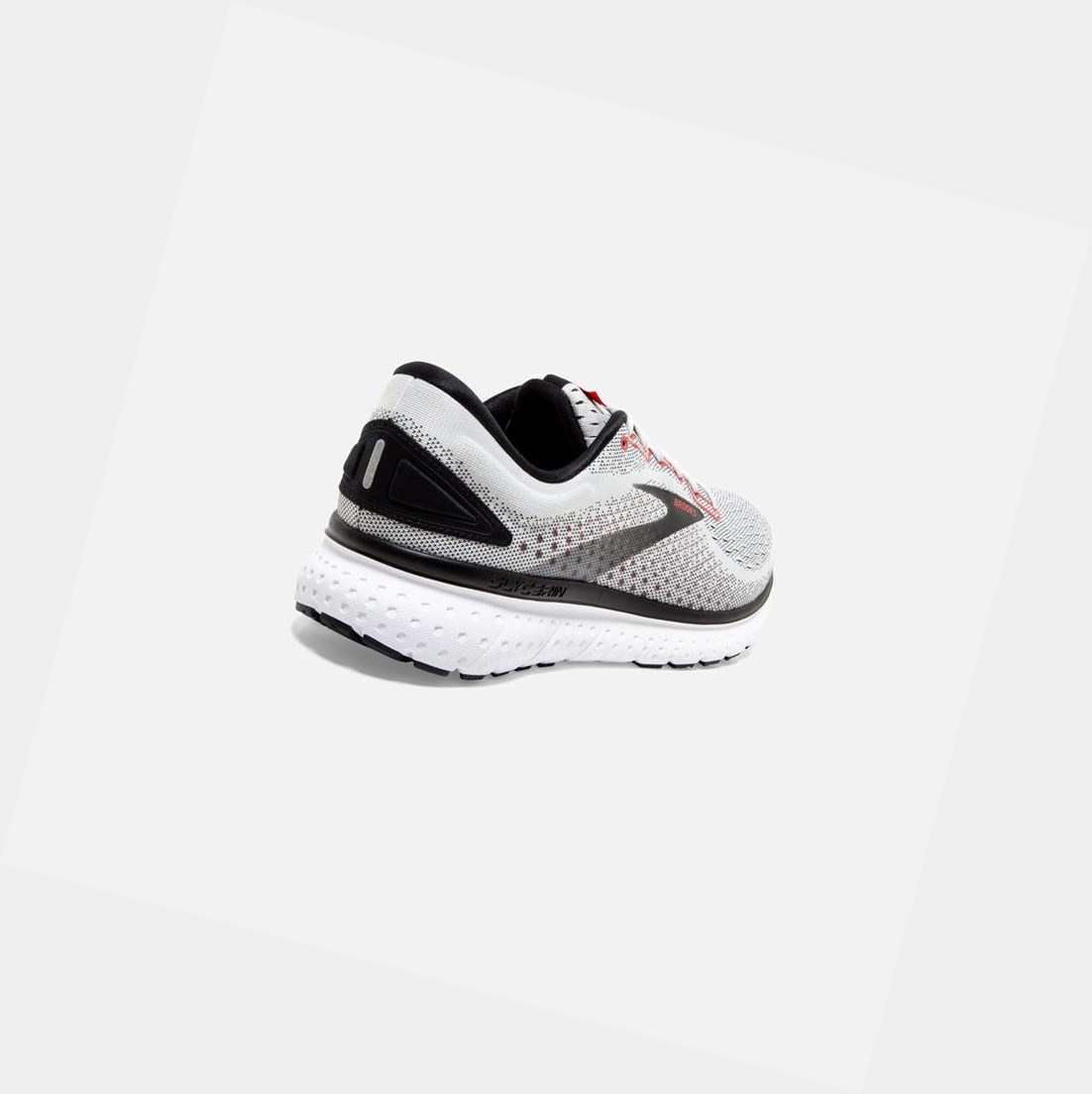 Brooks Glycerin 18 Men's Road Running Shoes Grey / Black / Red | WLVU-37405