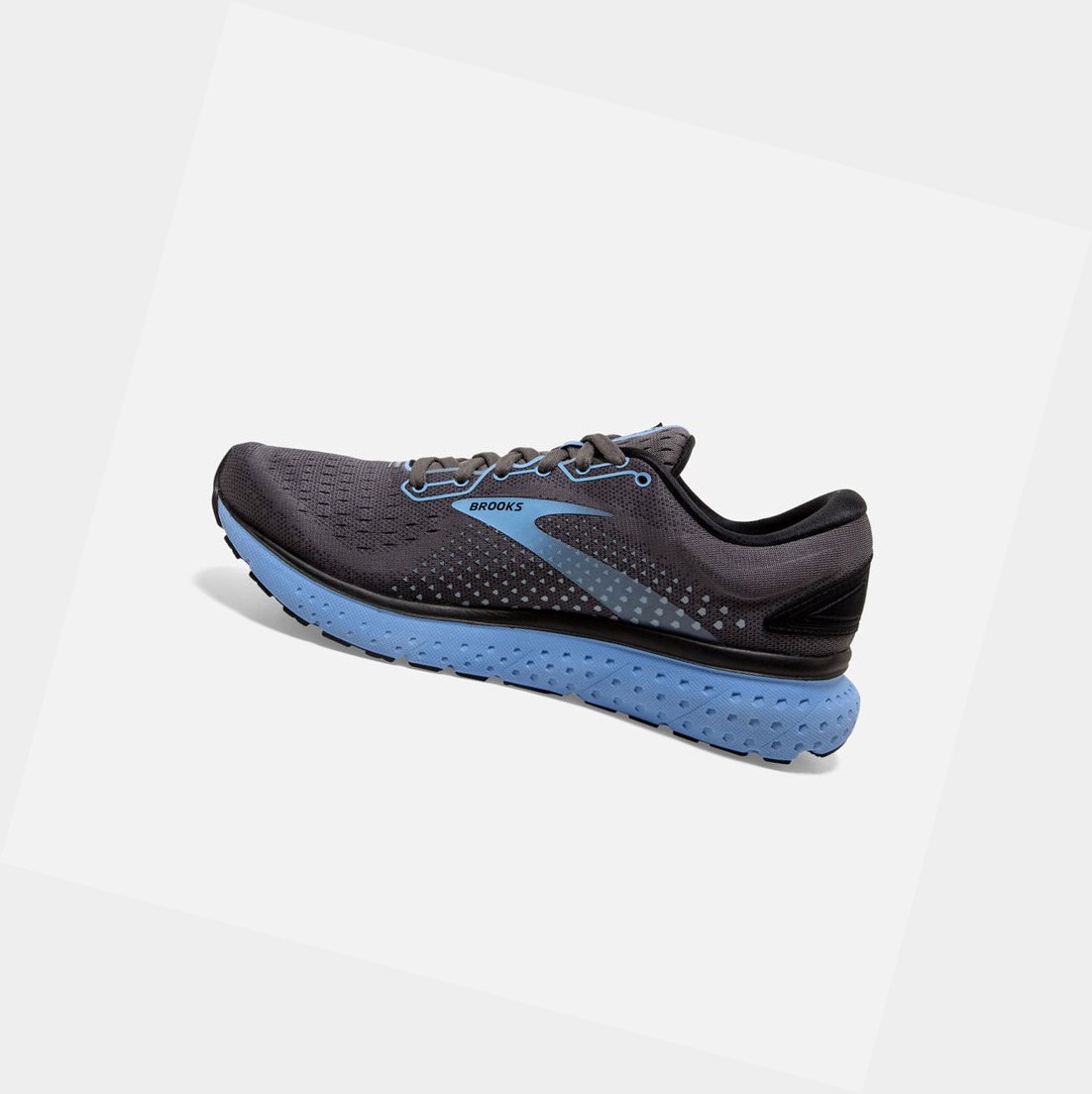 Brooks Glycerin 18 Women's Road Running Shoes Black / Ebony / Cornflower | CGJL-60712