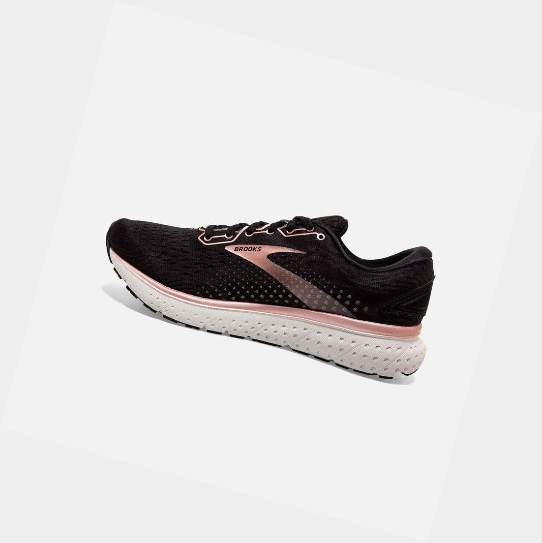 Brooks Glycerin 18 Women's Road Running Shoes Black / Rose Gold / Grey | JKTX-73950