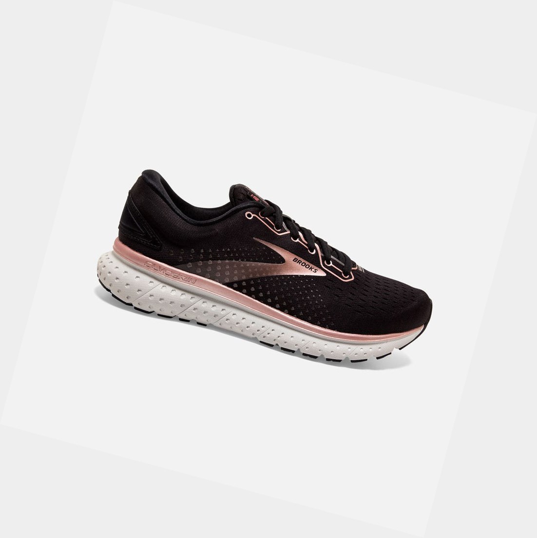 Brooks Glycerin 18 Women\'s Road Running Shoes Black / Rose Gold / Grey | JKTX-73950