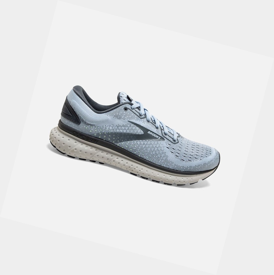 Brooks Glycerin 18 Women\'s Road Running Shoes Kentucky / Turbulence / Grey | MVTQ-92451