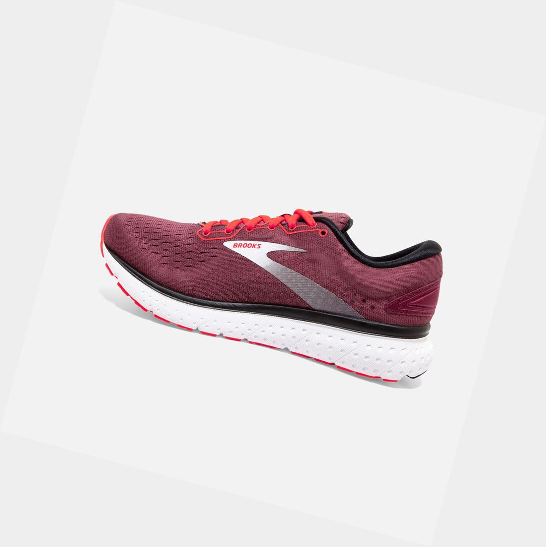 Brooks Glycerin 18 Women's Road Running Shoes Nocturne / Coral / White | YUBA-31957
