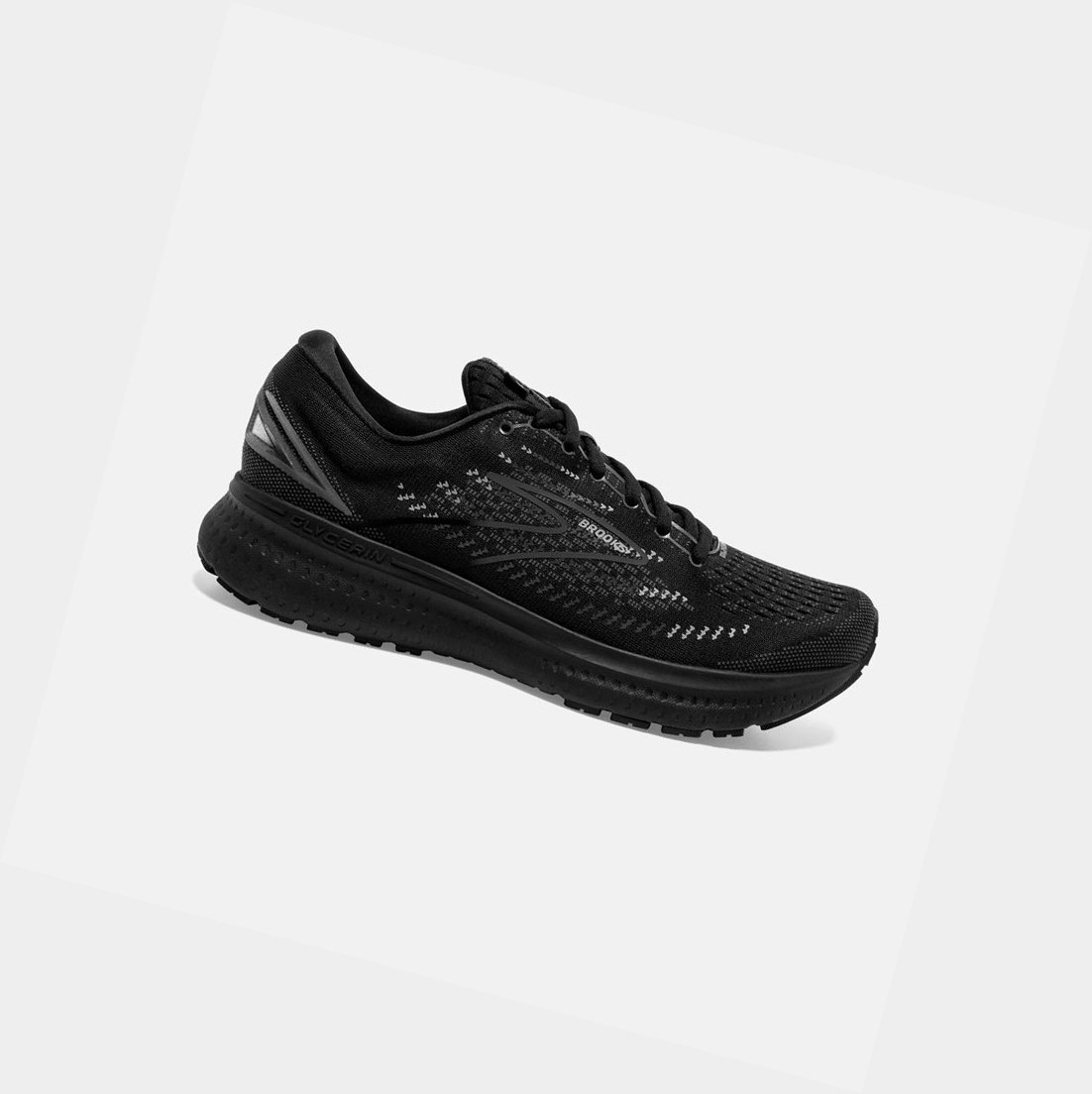 Brooks Glycerin 19 Men\'s Road Running Shoes Black / Ebony | LINS-16873