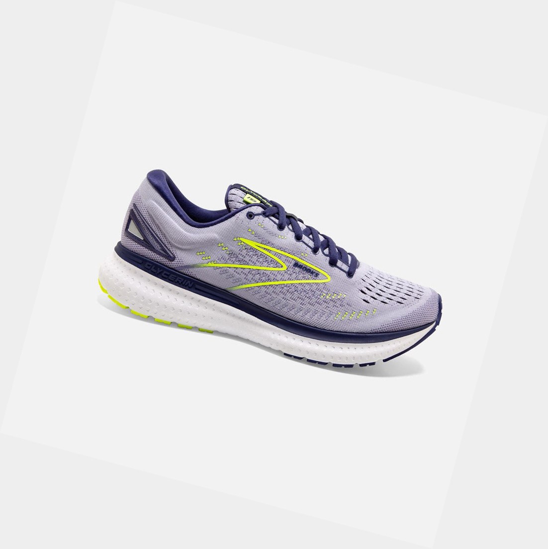 Brooks Glycerin 19 Women\'s Road Running Shoes Lavender / Blue / Nightlife | GLQZ-62510