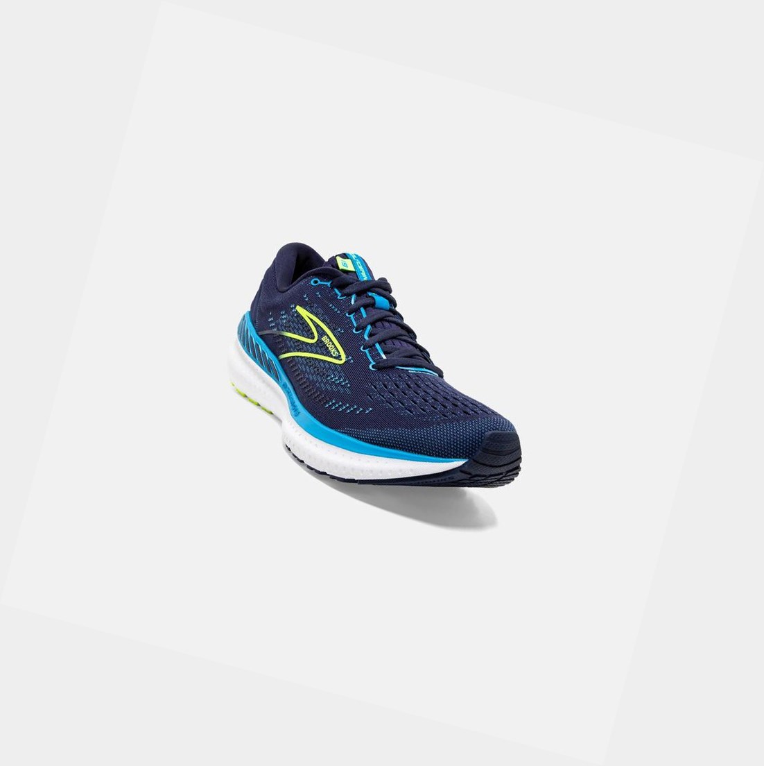 Brooks Glycerin GTS 19 Men's Road Running Shoes Navy / Blue / Nightlife | WDGM-93842