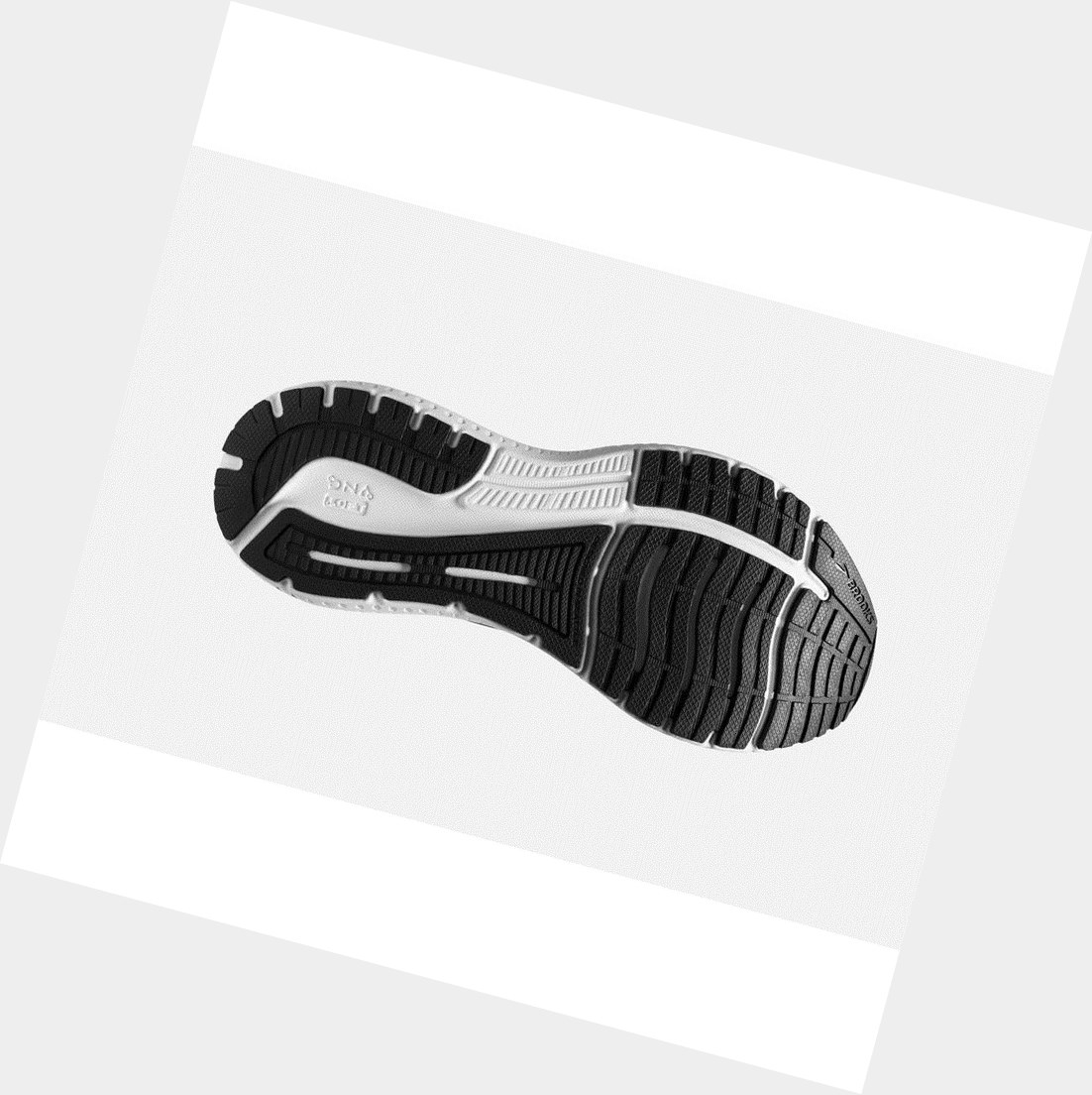 Brooks Glycerin GTS 19 Women's Road Running Shoes Black / White | DBSR-38674