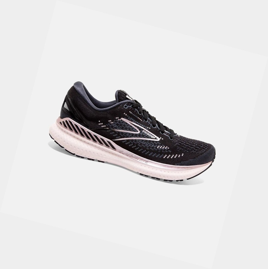 Brooks Glycerin GTS 19 Women\'s Road Running Shoes Black / Ombre / Metallic | ZQHF-94675