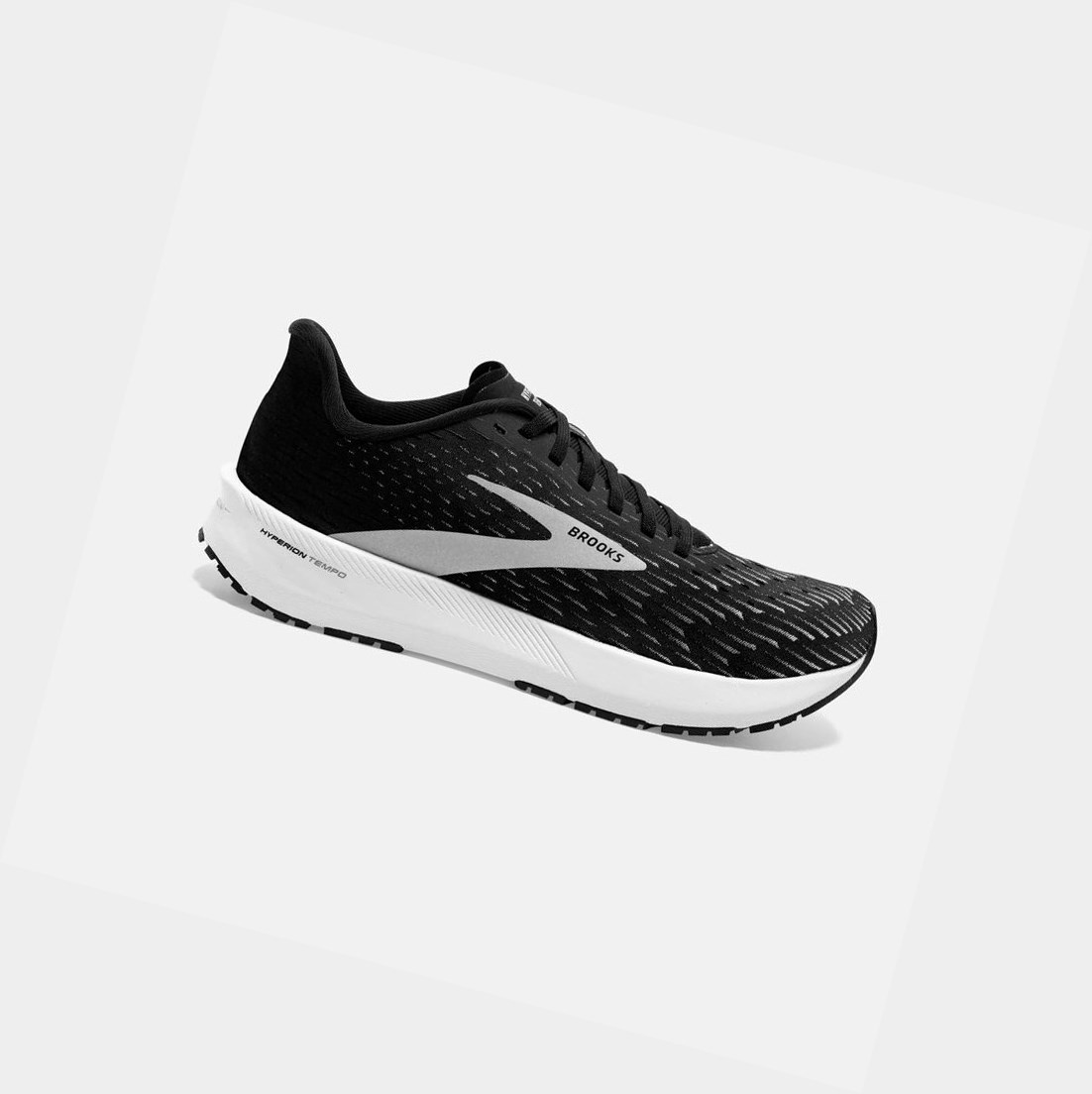 Brooks Hyperion Tempo Women\'s Road Running Shoes Black / Silver / White | JDOF-72584