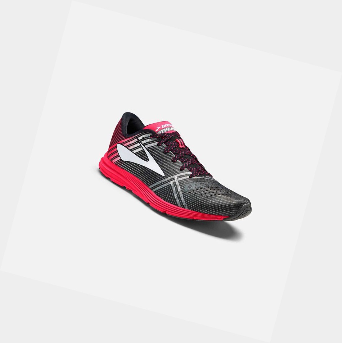 Brooks Hyperion Women's Track Shoes Black / Diva Pink / Diamond Yarn | CHKB-47920