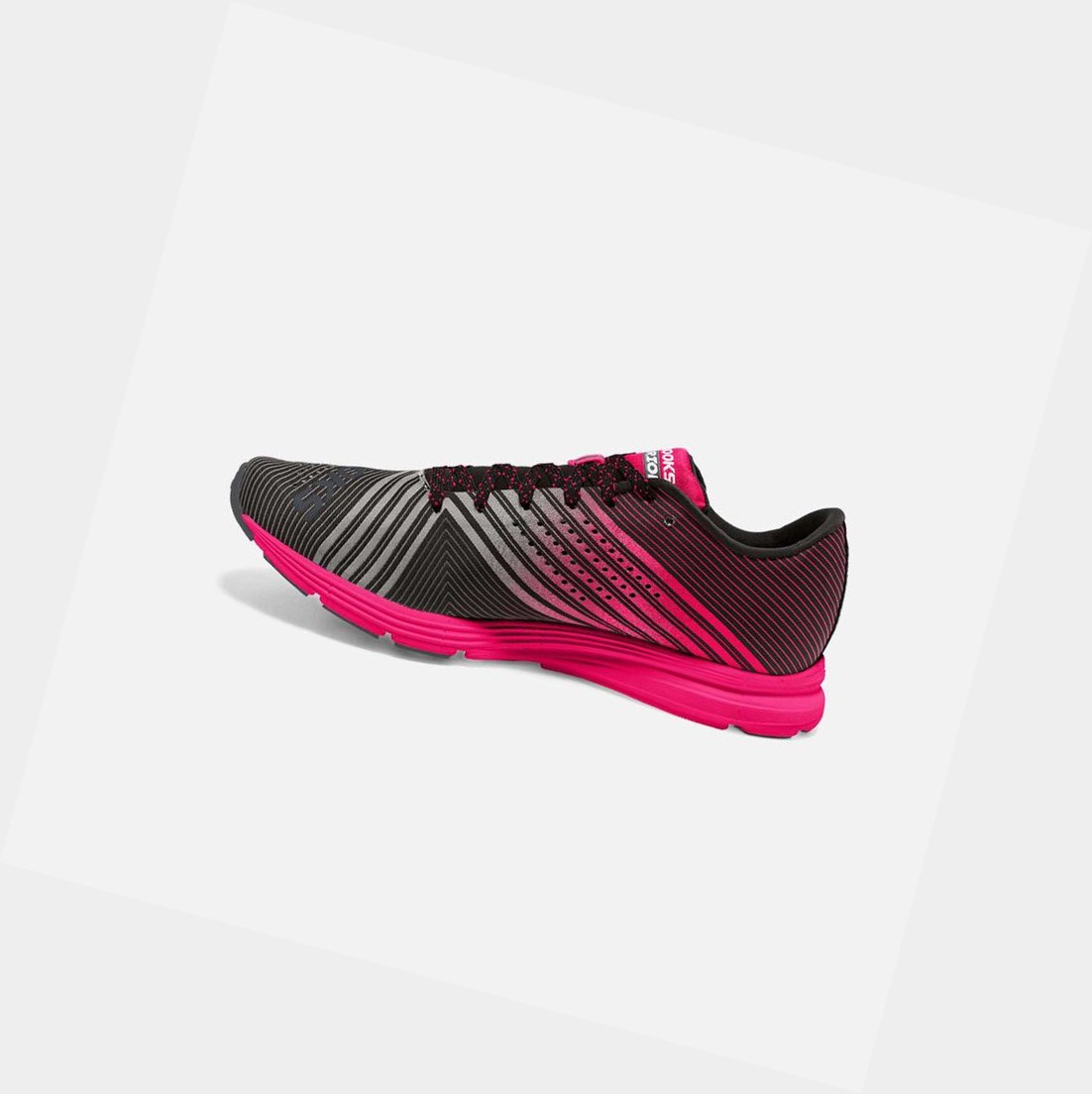 Brooks Hyperion Women's Track Shoes Black / Diva Pink / Diamond Yarn | CHKB-47920