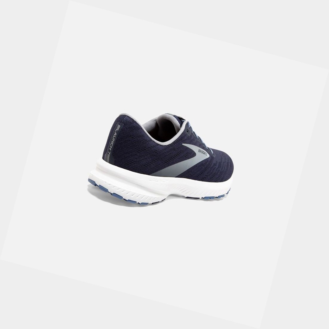 Brooks Launch 7 Men's Road Running Shoes Peacoat / Primer Grey / White | LXRY-71408