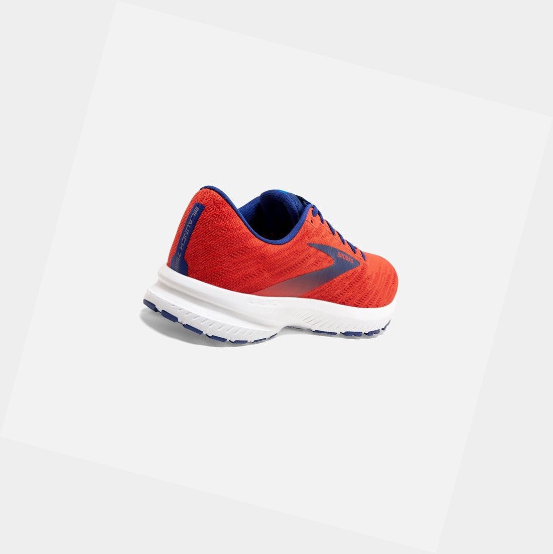 Brooks Launch 7 Men's Road Running Shoes Cherry / Red / Mazarine | TEIH-65810