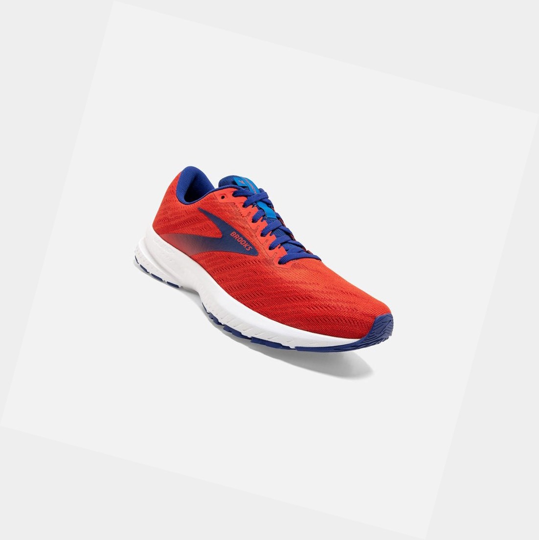 Brooks Launch 7 Men's Road Running Shoes Cherry / Red / Mazarine | TEIH-65810