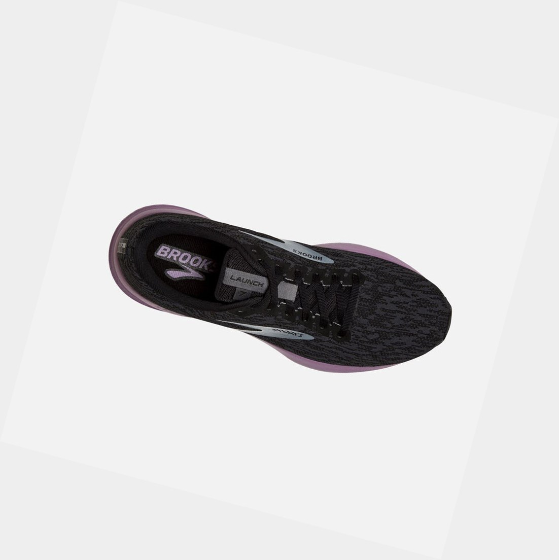Brooks Launch 7 Women's Road Running Shoes Black / Ebony / Valerian | AZTD-41957