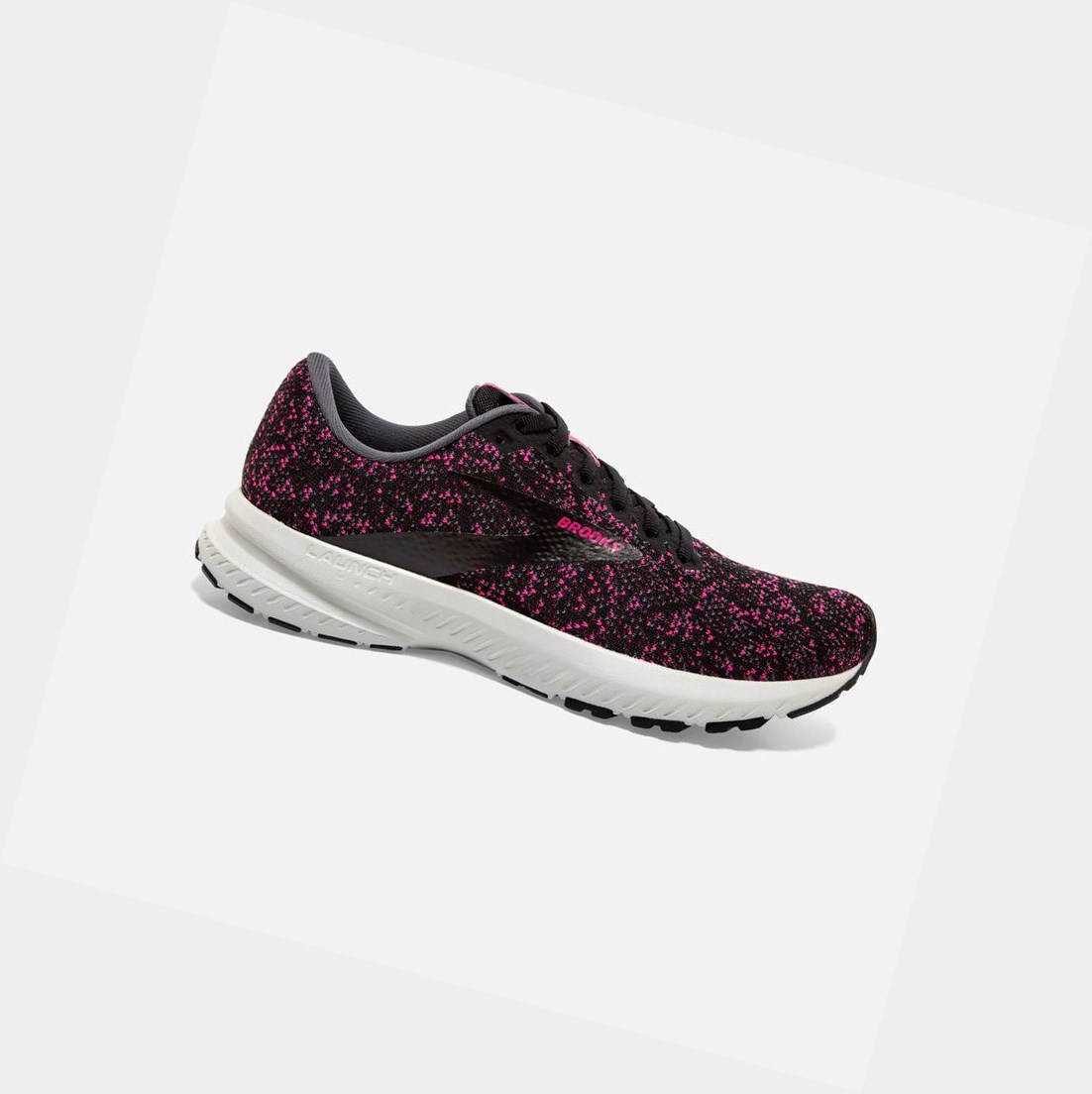 Brooks Launch 7 Women\'s Road Running Shoes Black / Ebony / Beetroot | IZLU-97524