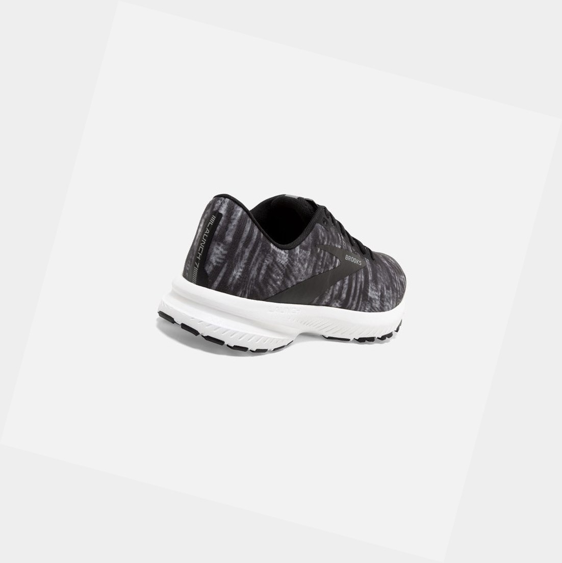 Brooks Launch 7 Women's Road Running Shoes Marble Black / Grey / White | KRUF-13987