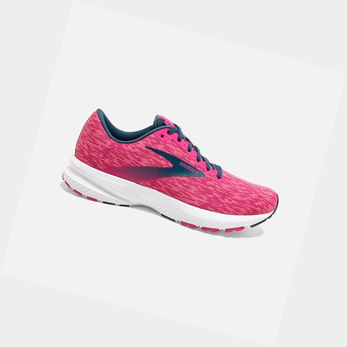 Brooks Launch 7 Women\'s Road Running Shoes Pink / Beetroot / Majolica | WXSC-51046