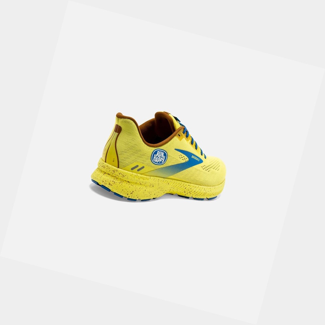 Brooks Launch 8 Men's Road Running Shoes Golden Kiwi / Pale Banana / Victoria Blue | FQPY-47216