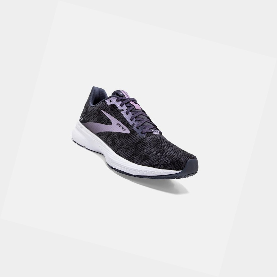 Brooks Launch 8 Women's Road Running Shoes Black / Ombre / Iris | TLJB-79561