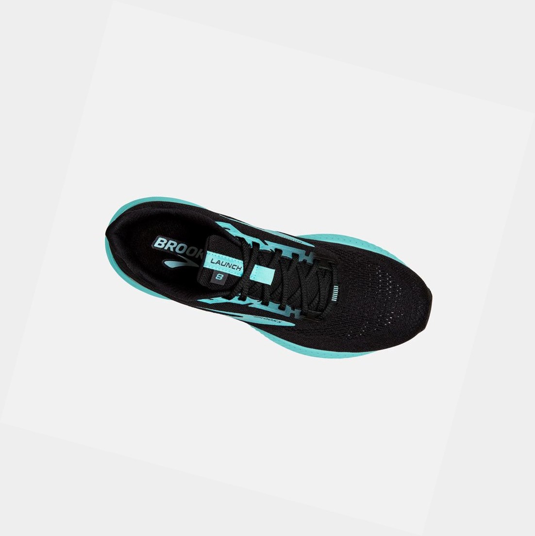 Brooks Launch 8 Women's Road Running Shoes Black / Ebony / Blue Tint | YNLP-23740