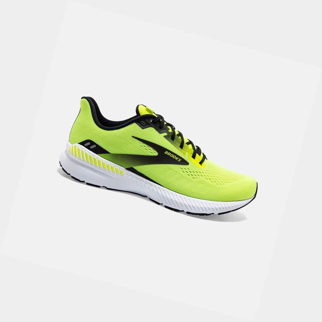 Brooks Launch GTS 8 Men\'s Road Running Shoes Nightlife / Black / White | PDEZ-58691