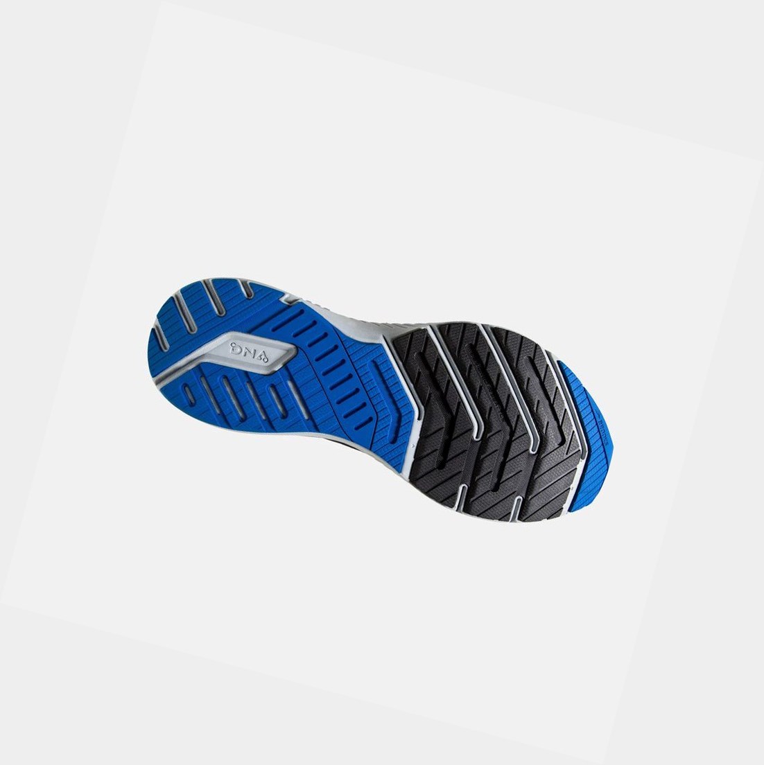 Brooks Launch GTS 8 Men's Road Running Shoes Black / Grey / Blue | VRGU-78423