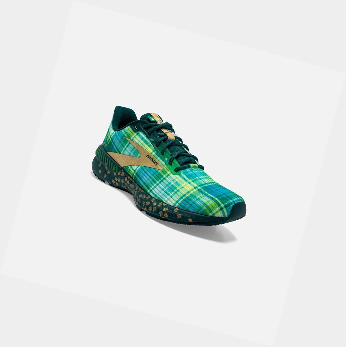 Brooks Launch GTS 8 Women's Road Running Shoes Fern Green / Metallic Gold / Deep Teal | YQAL-07582