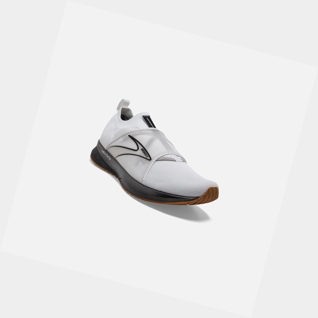 Brooks Levitate 4 LE Men's Road Running Shoes White / Black / Tan | MRGX-09736