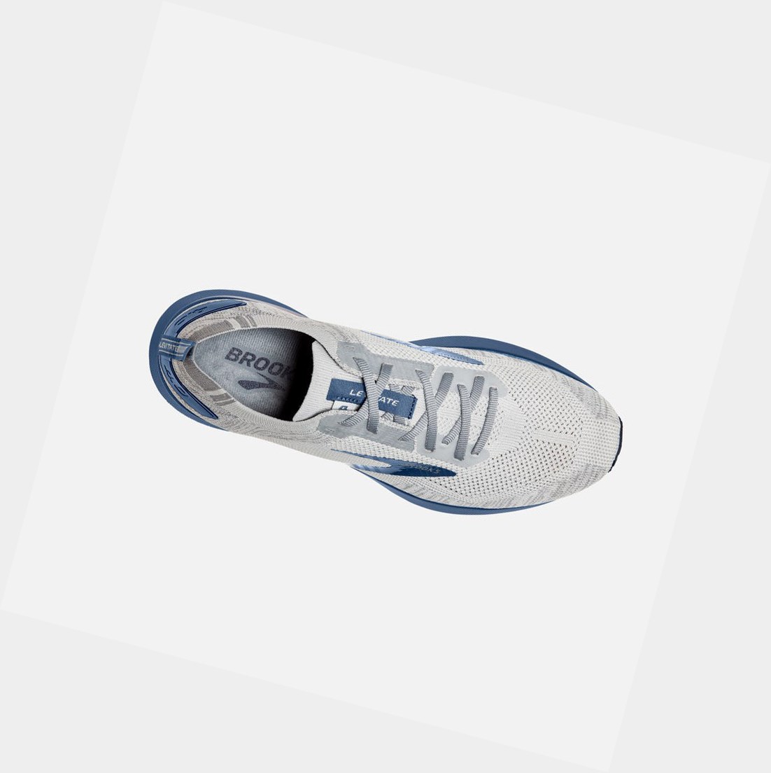 Brooks Levitate 4 Men's Road Running Shoes Grey / Oyster / Blue | BRIK-12679