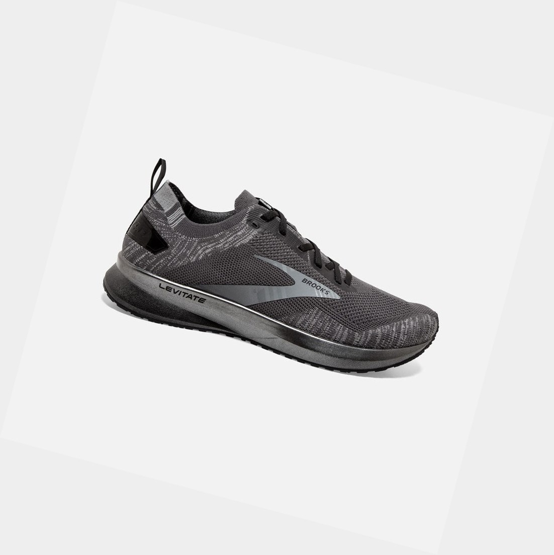 Brooks Levitate 4 Men\'s Road Running Shoes Blackened Pearl / Grey / Black | IOLH-41976