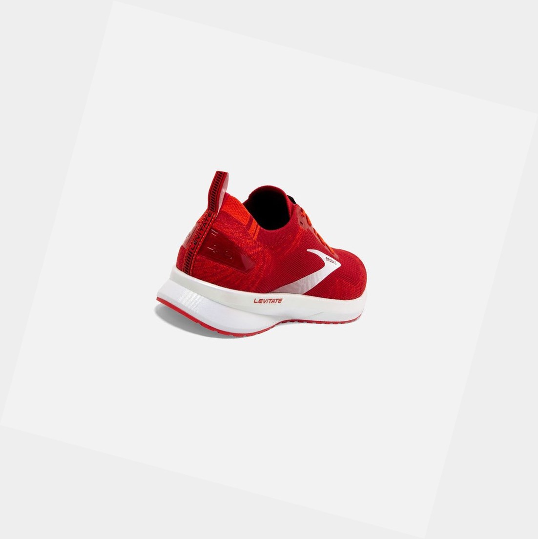 Brooks Levitate 4 Men's Road Running Shoes Red / Cherry Tomato / White | JIVX-70395