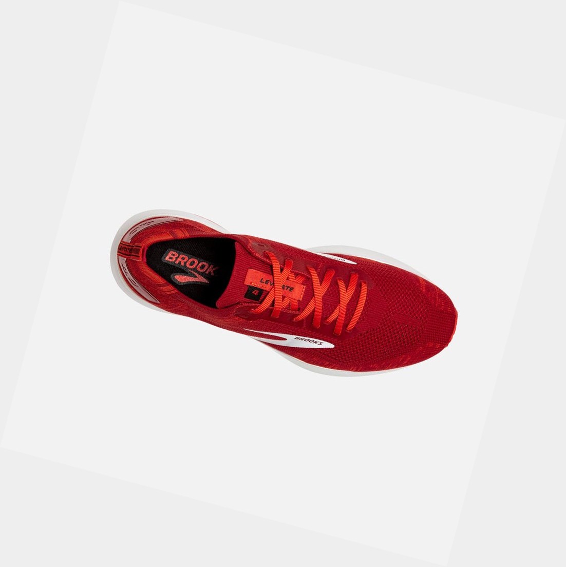 Brooks Levitate 4 Men's Road Running Shoes Red / Cherry Tomato / White | JIVX-70395