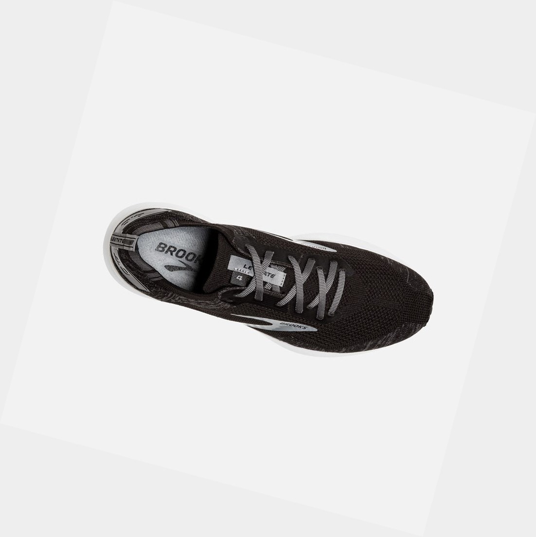 Brooks Levitate 4 Men's Road Running Shoes Black / Blackened Pearl / White | JKML-15836