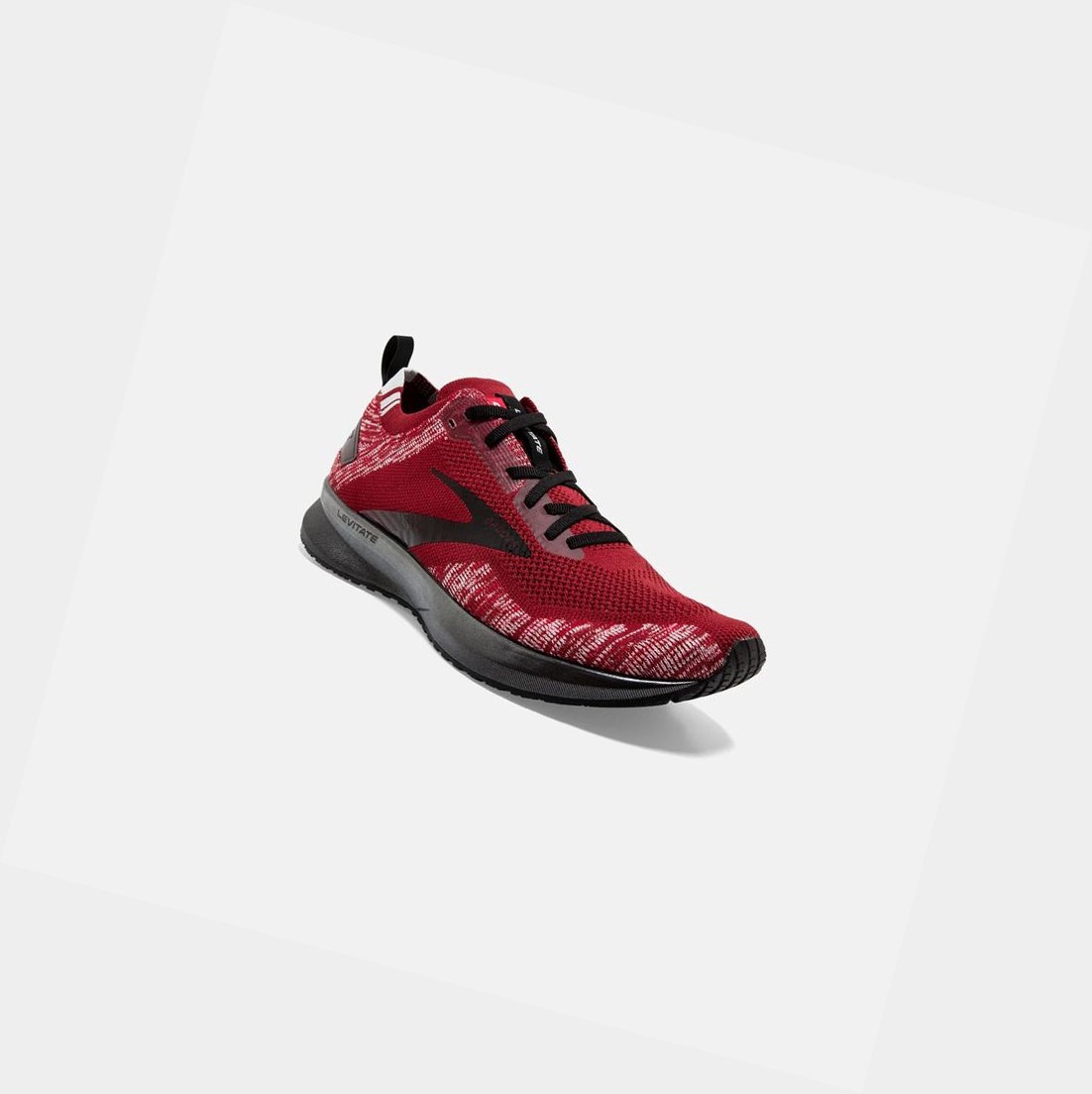 Brooks Levitate 4 Men's Road Running Shoes Red / Grey / Black | UNHA-81279